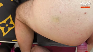 Preview 4 of Sunny Lsex Hardcore Rajwap - Bisexual husband shared his wife with a friend. Threesome. Mmf. Strapon pegging. Part 2. Ep 12023