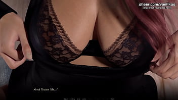 Preview 1 of Sapna Chidry - Depraved Awakening | Very hot redhead horny slut with huge tits gets fucked in her wet pussy with a big cock | My sexiest gameplay moments | Part #1