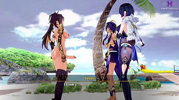Preview 1 of 18 Jack Com - Genshin Impact: Dehya Special Medicine. (Dehya,  Candace,  Raiden Shogun,  Yelan,  Arlecchino)