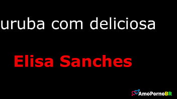 Preview 1 of Bollywood Hor - Elisa Sanches tomando chuva piroca em suruba com tr&ecirc_s neg&otilde_es dotados