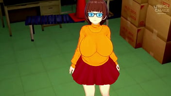 Preview 1 of Italian Stage - Velma Denkley solves a mystery with her tight pussy - Velma