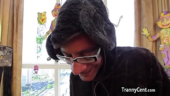 Preview 2 of 90 Year Old Grannies Pornos - Milf enjoy threesome for halloween