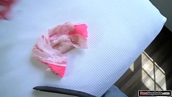 Preview 1 of Timea Laszlo - Stepmom uses toy while stepson fucks her