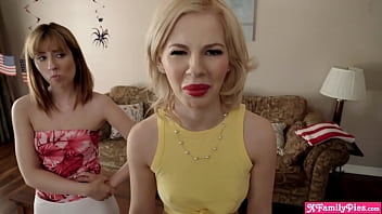 Preview 2 of Tabu B - Naughty teen stepsisters fucking with new friend