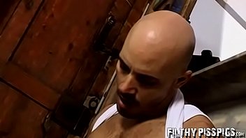 Preview 4 of British Girdle Fitters Fondle - Hunk ends up leaking pee out of his dick and stroking it too