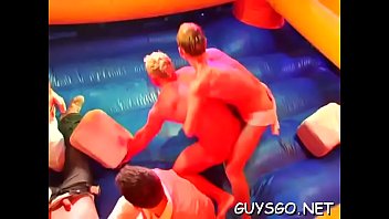 Preview 4 of Flexy Teen Yerk3 - Homosexual sex party raining with cum