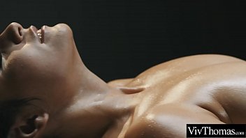 Preview 3 of Xnxz Video Hd - Sexy masseuse gives gorgeous brunette a naked massage then finger-bangs her tight pussy