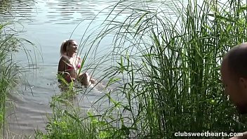 Preview 2 of Sanne Liyon Xxx Video - Mary Rock is into Nature and Hard Cock