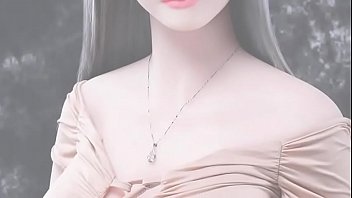 Preview 4 of 10th Class Gair Sex - Teen sex doll in short dress with grey hair and busty tits wants rough sex