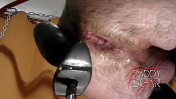 Preview 3 of Indian Undress Force Sex - Bear Ryte takes on the Fuck Machine with XXL Egg Plug
