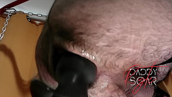 Preview 4 of Indian Undress Force Sex - Bear Ryte takes on the Fuck Machine with XXL Egg Plug