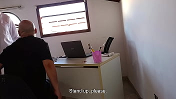 Preview 1 of Father Fuck Is Sun - He went to the urologist because he no longer felt pleasure and she stuck her strapon in him until he came.