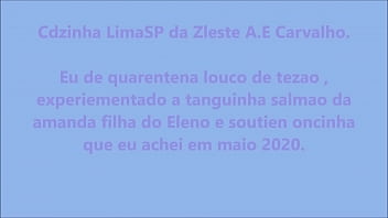 Preview 1 of Brazzers Mom And Son Is The Best - Cdzinha LimaSP Experimentando e punhetando com a calcinha tanguinha Salmao da Amanda e soutien achado 052020