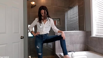 Preview 2 of Smith Yt - Doctor Sage Eldritch Wetting Blue Jeans &amp_ Panties on a Casual Friday