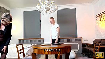 Preview 2 of Deos Em Hd - TUTOR4K. Tutor makes man weak in his knees so he cant stop fucking MILF