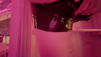 Preview 2 of Indonesia School Girl Alive - Latex pants
