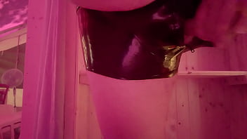 Preview 4 of Indonesia School Girl Alive - Latex pants