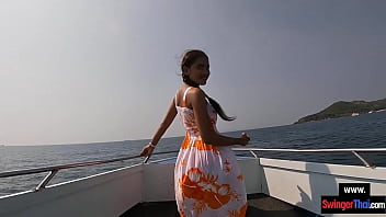 Preview 2 of Smomed By - Amateur teens fucking in public during a boat trip