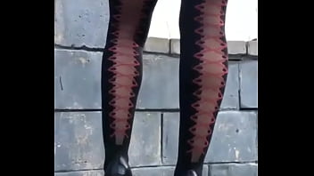 Preview 2 of Maa Ke Sath Beta Sex Videos - Mature legs in latex(Nogi dojrzalej)