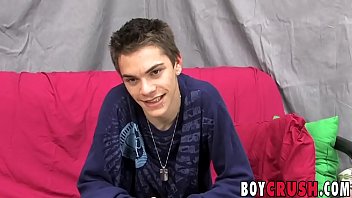 Preview 2 of Mercedes Careera Xxx - Twink Thomas Cooper strokes dick after getting interviewed
