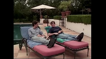 Preview 1 of Doggy Battle Big Ass Oiled - Awesome brunette hottie Petra likes to give road head one guy while his friend is banging her twat at the backyard near the pool