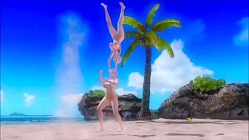 Preview 3 of Kira Kener Lebian - Beach Love Luna x Fiona