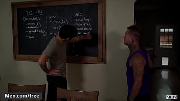 Preview 2 of Milf Shy Seduction - Tattooed (Brian Michaels) Drills (Ty Mitchell) Real Hard - Men.com