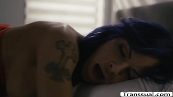 Preview 3 of Westindies Shemale Xxx Videos - TS Foxxy gets anal by Stepsis boyfriend