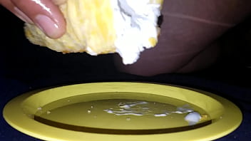 Preview 1 of Hijab Muslim Xxxx 2018 - Fucking my cream filled scone like a fleshlight. Filling it up with my cock cream.