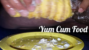 Preview 4 of Hijab Muslim Xxxx 2018 - Fucking my cream filled scone like a fleshlight. Filling it up with my cock cream.