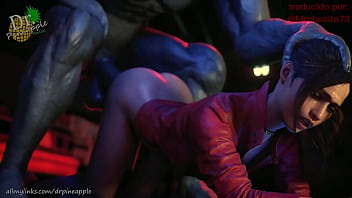 Preview 1 of Xnxx Vilipino - Jill Valentine vs MR X SUB SPANISH