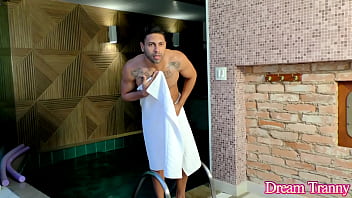 Preview 1 of Phim Sex Thu Dung Luong Thap - Hot Tgirl Bruna Gomes Has Her Dick Sucked and Her Ass Fucked