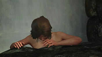 Preview 3 of Cum Begging Megamix - Lara goes Primal - Nude Lara All Cutscenes Movie Part 3