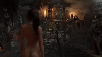 Preview 4 of Cum Begging Megamix - Lara goes Primal - Nude Lara All Cutscenes Movie Part 3