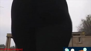 Preview 4 of Wwwwcxx Nxx - Mature milf walk with big ass leggings in park