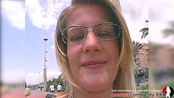Preview 1 of Analysis Com 23 - Blonde chick with glasses toys her cunt &amp_ get gets fucked hard! amateurcommunity.xxx