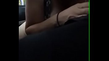 Preview 2 of Small Tits Solo Blonde Squirt - Car head