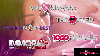 Preview 3 of M0m Titti Sex - Throated - Big Tittied Asian Girl Gets Covered In Spit &amp_ Cock Juice