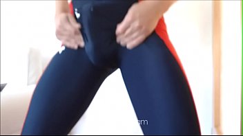 Preview 2 of Travo Small - fuckinsox cums in spandex running tights