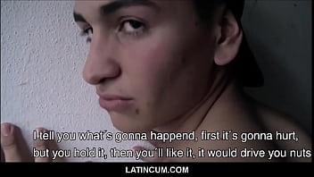 Preview 3 of Crotch Less - Cute Virgin Blonde Teen Latino Boy Jake Cash For Sex POV