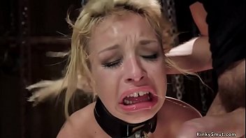 Preview 4 of Chup K Logo Sa - Tied blonde Latina slave threesome sex