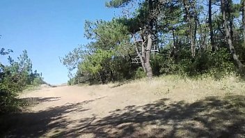 Preview 3 of Frmdom Guy - Francky exhibnaturiste se balade la bite a l&#039_air sur un in forestier