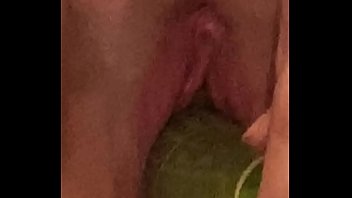 Preview 3 of Beeg Horas Xxx - Horny Teen Uses Cucumber as a Dildo