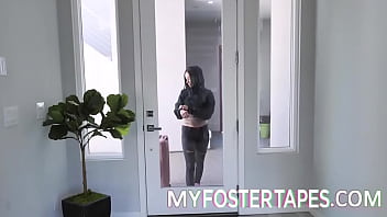 Preview 2 of Egypt Mom And Son - Foster Daughter Accepts Affection - Aiden Ashley and Jazmin Luv- FULL SCENE on http://MyFosterTapes.com