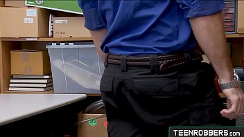 Preview 1 of Blond Pov Joi - Perfect Tits Teen Sucking Guard&#039_s Cock - Teenrobbers.com