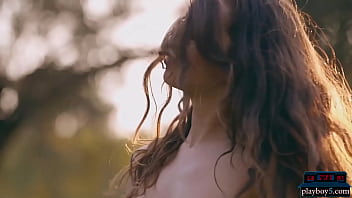 Preview 2 of India Dose Hindi Mom Xxx - Petite Asian teen model Kit Rysha hot outdoor striptease