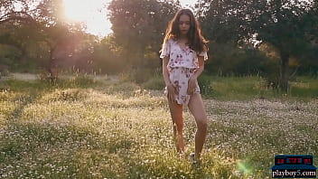 Preview 1 of India Dose Hindi Mom Xxx - Petite Asian teen model Kit Rysha hot outdoor striptease
