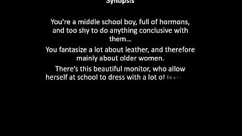 Preview 1 of Monica Qwe - Monitoring the monitor - Part 1 - AI Illustrated Leather Porn Dream