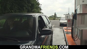 Preview 1 of Dog Is Girl Xxx - Old women picked up and double fucked outdoors