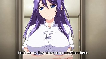 Preview 1 of Room Fitness Com Xxx - Purple haired girl with big tits sucks on a big cock